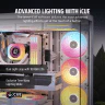 iCUE LINK LX120-R RGB 120mm PWM Reverse Fan Expansion - White - Image 4