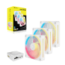 iCUE LINK LX120-R RGB 120mm PWM Reverse Fans Starter Kit - White - Image 9