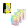 iCUE LINK LX120 RGB 120mm PWM Fans Starter Kit - White - Image 7