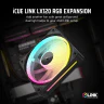 iCUE LINK LX120 RGB 120mm PWM Single Fan Expansion - Image 2