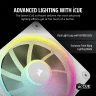 iCUE LINK LX120 RGB 120mm PWM Single Fan Expansion - White - Image 3