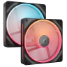 iCUE LINK LX140-R RGB 140mm PWM Reverse Fans Starter Kit