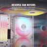 iCUE LINK LX140-R RGB 140mm PWM Reverse Fans Starter Kit - White - Image 3
