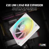 iCUE LINK LX140 RGB 140mm PWM Single Fan Expansion - White - Image 2
