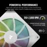 iCUE LINK LX140 RGB 140mm PWM Single Fan Expansion - White - Image 5
