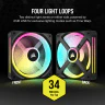 iCUE LINK QX120 RGB 120mm PWM PC Fan Expansion Kit - Image 4
