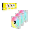 iCUE LINK QX120 RGB 120mm PWM PC Fans Starter Kit with iCUE LINK System Hub - White - Image 17
