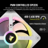 iCUE LINK QX120 RGB 120mm PWM PC Fans Starter Kit with iCUE LINK System Hub - White - Image 5