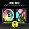 iCUE LINK QX140 RGB 140mm PWM PC Fan Expansion Kit - Image 4