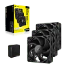 iCUE LINK RX120 MAX 120mm PWM Thick Fans Starter Kit - Image 9