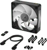 iCUE LINK RX120 MAX RGB 120mm PWM Thick Fan Expansion - Black - Image 9