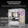 iCUE LINK RX120 MAX RGB 120mm PWM Thick Fans Starter Kit - White - Image 4