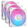 iCUE LINK RX120 RGB 120mm PWM Fan Triple Starter Kit - White