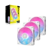 iCUE LINK RX120 RGB 120mm PWM Fan Triple Starter Kit - White - Image 8