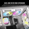 iCUE LINK RX120 RGB 120mm PWM Single Fan Expansion - White - Image 2