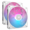 iCUE LINK RX140 RGB 140mm PWM Fan Twin Starter Kit - White