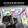 iCUE LINK RX140 RGB 140mm PWM Fan Twin Starter Kit - White - Image 2