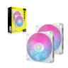 iCUE LINK RX140 RGB 140mm PWM Fan Twin Starter Kit - White - Image 8