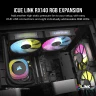 iCUE LINK RX140 RGB 140mm PWM Single Fan Expansion - Image 2