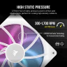 iCUE LINK RX140 RGB 140mm PWM Single Fan Expansion - White - Image 4