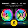 iCUE QL120 RGB 120mm PWM Triple Fan with Lighting Node CORE - Image 3