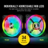 iCUE QL120 RGB 120mm PWM Triple Fan with Lighting Node CORE (Revival Series) - Image 5