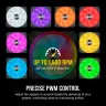 iCUE QL120 RGB 120mm PWM Triple Fan with Lighting Node CORE (Revival Series) - Image 7
