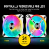 iCUE QL140 RGB 140mm PWM White Fan — Single Pack - Image 3