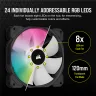 iCUE SP120 RGB ELITE Performance 120mm PWM Fan — Triple Pack with Lighting Node CORE (Revival Series) - Image 5