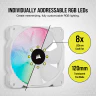 iCUE SP120 RGB ELITE Performance 120mm White PWM Fan — Single Pack - Image 6