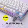 K60 PRO TKL RGB Tenkeyless Optical-Mechanical Gaming Keyboard - CORSAIR OPX Switch - White (JP) - Image 5