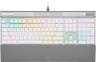 K70 PRO RGB Optical-Mechanical Gaming Keyboard with PBT DOUBLE SHOT PRO Keycaps — White (CN)