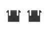 Keyboard Tilt Leg Kit for CORSAIR K55 RGB PRO Series