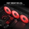ML140 LED ELITE Red Premium 140mm PWM Magnetic Levitation Fan - Image 6