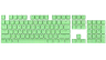 PBT DOUBLE-SHOT PRO Keycap Mod Kit — Mint Green (BE)