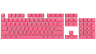 PBT DOUBLE-SHOT PRO Keycap Mod Kit — Rogue Pink (BE)
