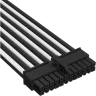 Premium Individually Sleeved ATX 24-Pin Cable Type 5 Gen 5, White/Black - Image 2