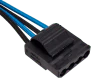 Premium Individually Sleeved Peripheral Cable, Type 4 (Generation 3) - Blue/Black - Image 2