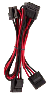 Premium Individually Sleeved PSU Cables Pro Kit Type 4 Gen 4 – Red/Black - Image 9