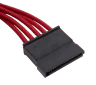Premium Individually Sleeved SATA Cable, Type 4 (Generation 3) - Red - Image 2