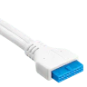 Premium Sleeved Front Panel Extension Kit 30cm — White - Image 12