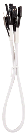 Premium Sleeved Front Panel Extension Kit 30cm — White - Image 2