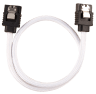 Premium Sleeved SATA 6Gbps 30cm Cable — White - Image 2