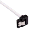 Premium Sleeved SATA 6Gbps 60cm 90° Connector Cable — White - Image 3