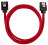 Premium Sleeved SATA 6Gbps 60cm Cable — Red - Image 2