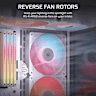 RS120-R ARGB 120mm PWM Reverse Fans Triple Pack - White - Image 3