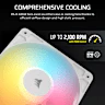 RS120-R ARGB 120mm PWM Reverse Fans Triple Pack - White - Image 6
