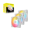 RS120-R ARGB 120mm PWM Reverse Fans Triple Pack - White - Image 8
