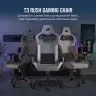 T3 RUSH Fabric Gaming Chair (2023) - Grey/White - Image 2