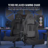 TC100 RELAXED Gaming Chair - Fabric Black/Black (UK) - Image 2